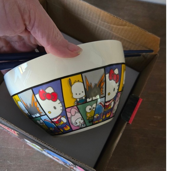 My Hero Academia Hello Kitty and Friends 6 Inch Chopstick Bowl Set - Picture 6 of 7